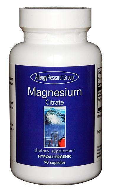 Allergy Research Magnesium Citrate, 90 kapsułek