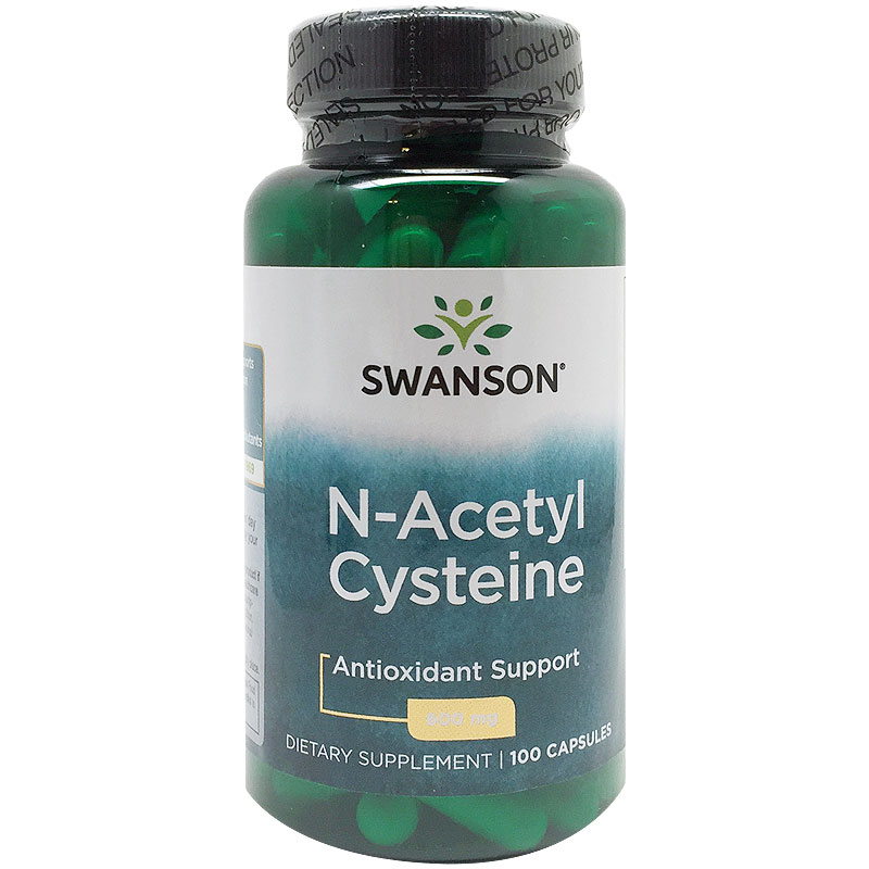 N-acetil cisteīns Antioksidants atbalsts 600 Mg 100 gab.