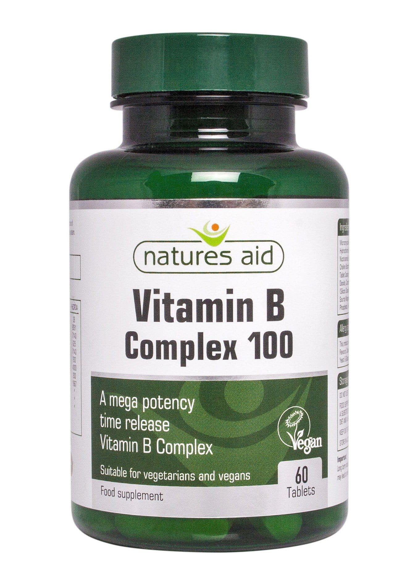 Natures Aid Mega Potency Vitamin B Complex, 60 tabletter