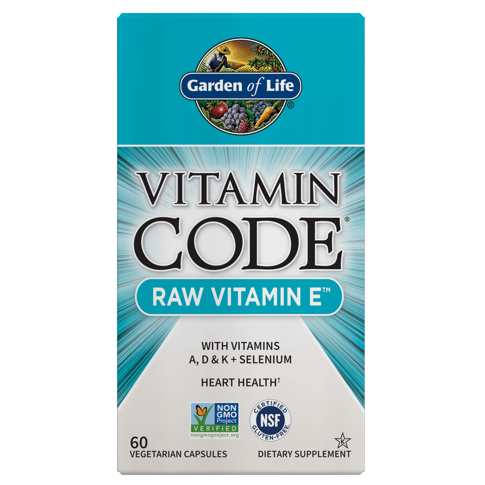 Vitamin Code Raw Vitamin E - 60 kapslar