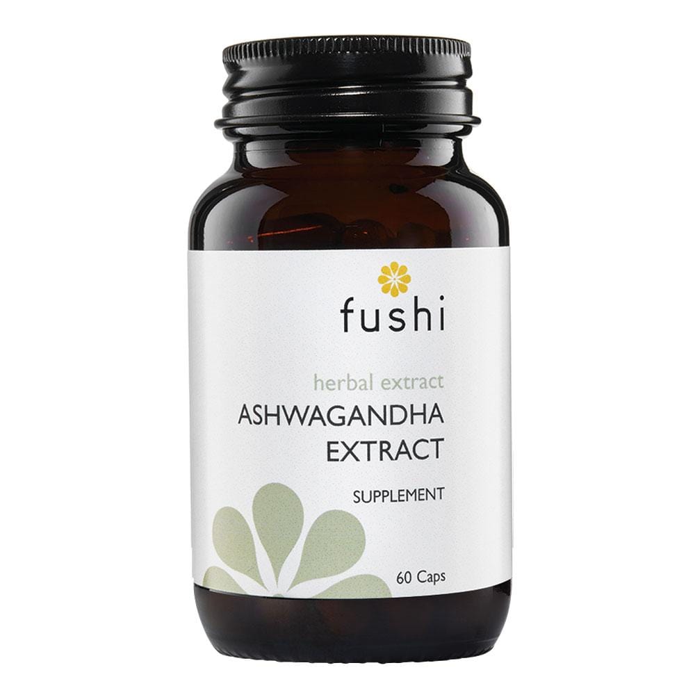 Fushi Ashwagandha Extrakt mit Vegan MCT Hohe Stärke, 60 Kapseln