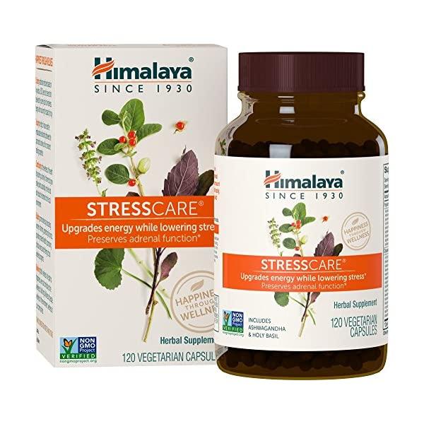 Himalaya StressCare com Ashwagandha; Gotukola para Alívio Natural do Stress, 240 Cápsulas, Fornecimento para 2 Meses - 120 Contagem