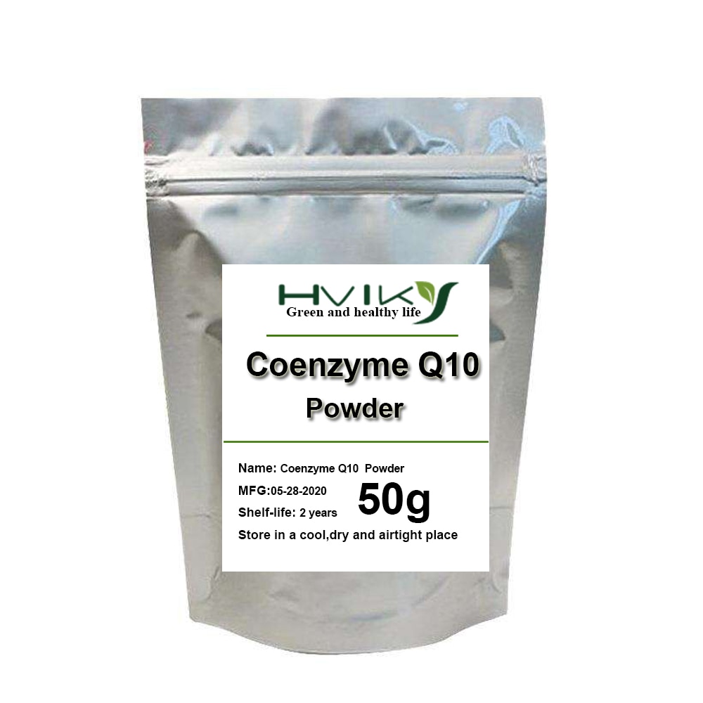 Hot Selling Coenzyme Q10 Powder Cosmetic Raw, ger näring åt huden, återställer hudens elasticitet, minskar melanin,
