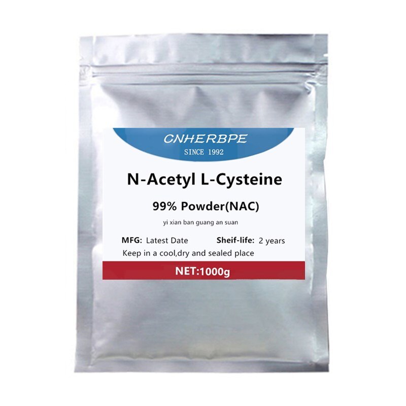 50g-1000g High Quality 99% N-Acetyl-L-Cysteine Powder, Yi Xian Ban Guang An Suan, Free Shipping
