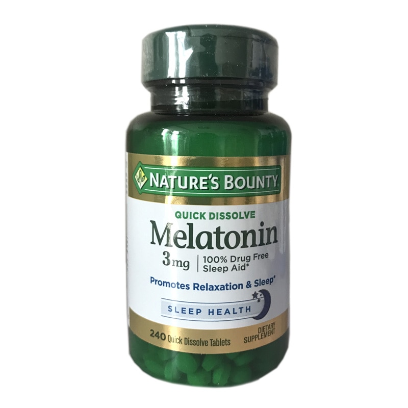 Melatonin 3mg 240 tablets promotes relaxation & sleep