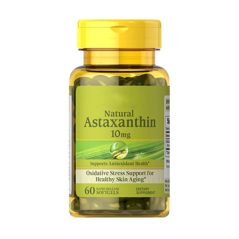 Astaxanthine naturelle 10 mg*60 gélules Haematococcus pluvialis Antioxydant