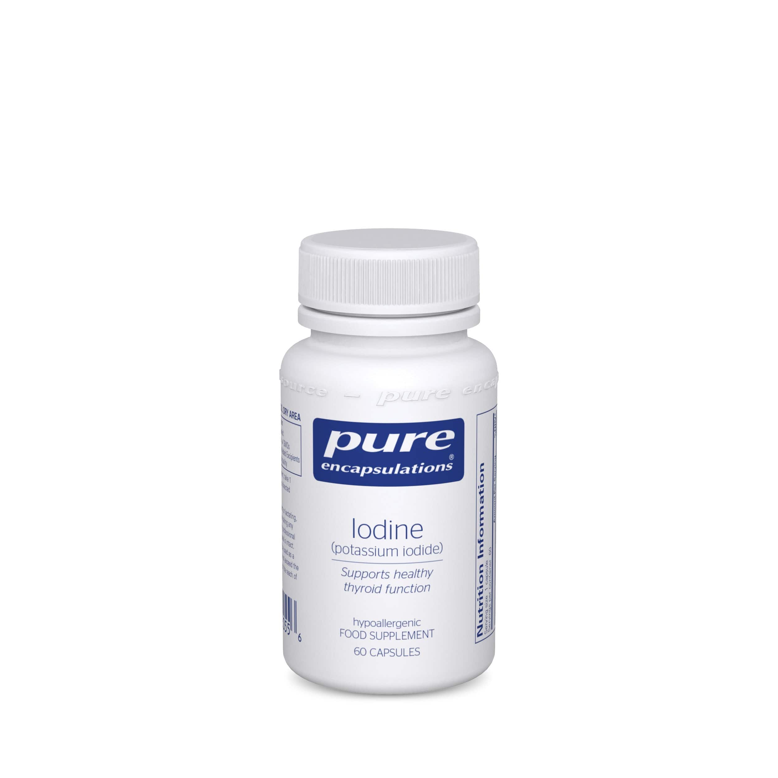 Pure Encapsulations İyot (potasyum iyodür), 60 Kapsül