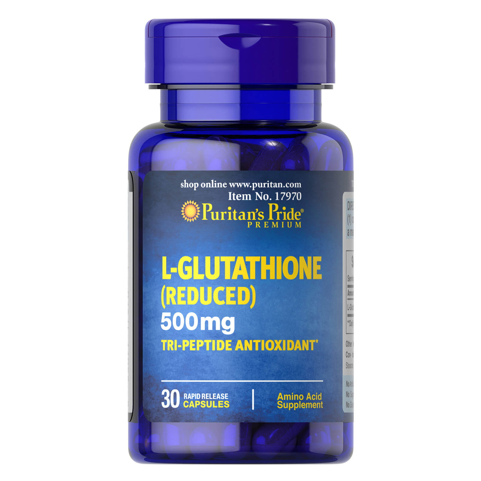 Puritan's Pride L-Glutathione 500mg - 30 Tabletas