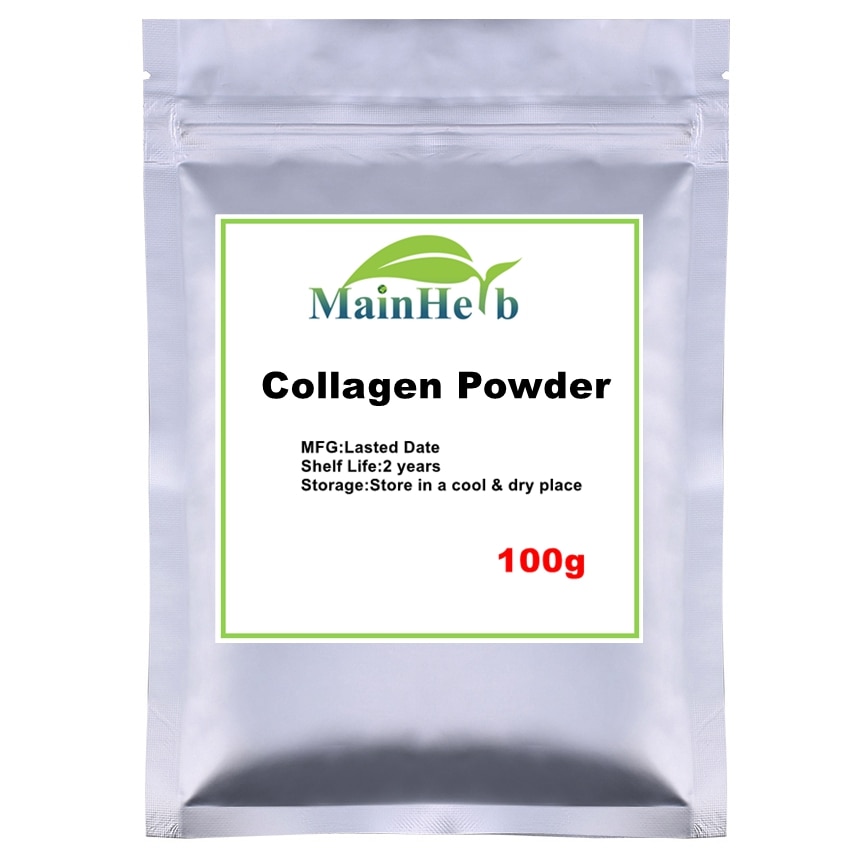 100-1000g Skin Care reines Kollagen-Pulver zur Aufhellung der Haut, Kollagen-Peptide-Pulver, marines Kollagen-Pulver