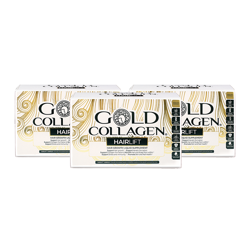 30 dagar Gold Collagen® of Hairlift Hårhälsa och hårväxt UK's #1 Marine Collagen Supplement powered by Collagen + Keratin + Biotin Blend