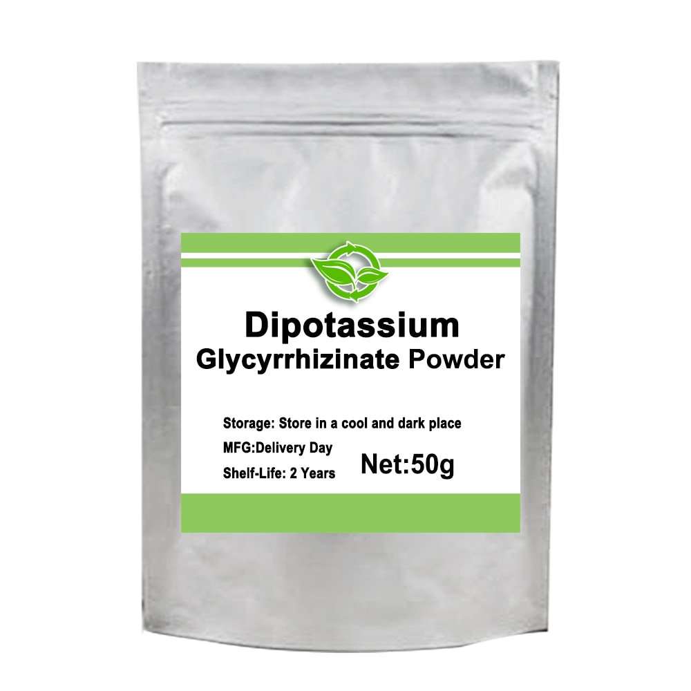 50-1000g lakritsrotextrakt Dipotassium Glycyrrhizinate Powder Skin Whitening, Antioxidation och Anti-aging