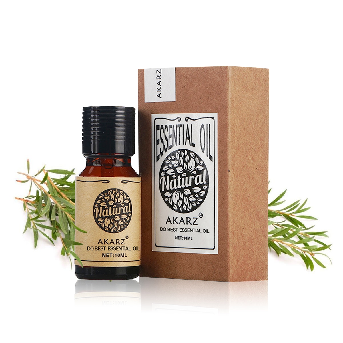 AKARZ Tea Tree æterisk olie Naturlig ren planteekstrakter økologisk hud krop massage pleje Tea Tree Oil
