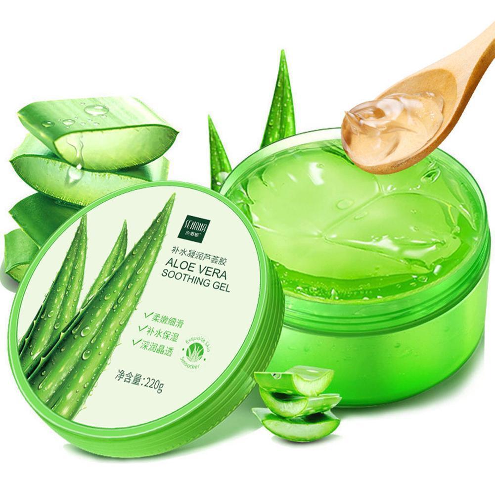 Gel de Aloe Vera Crema Facial Blanqueadora Natural Crema Blanqueadora para el Tratamiento del Acné Crema Hidratante Gel Loción Cuidado H1U8