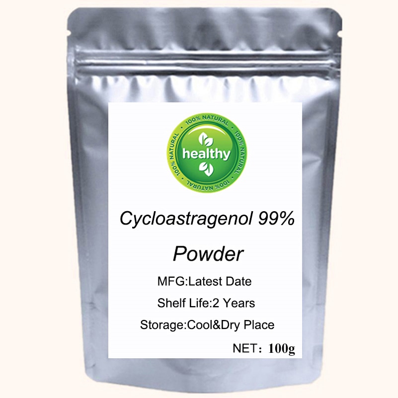 Astragalus wortel extract 99% hoge kwaliteit Cycloastragenol poeder kan huid herstellen en verlichten Stres