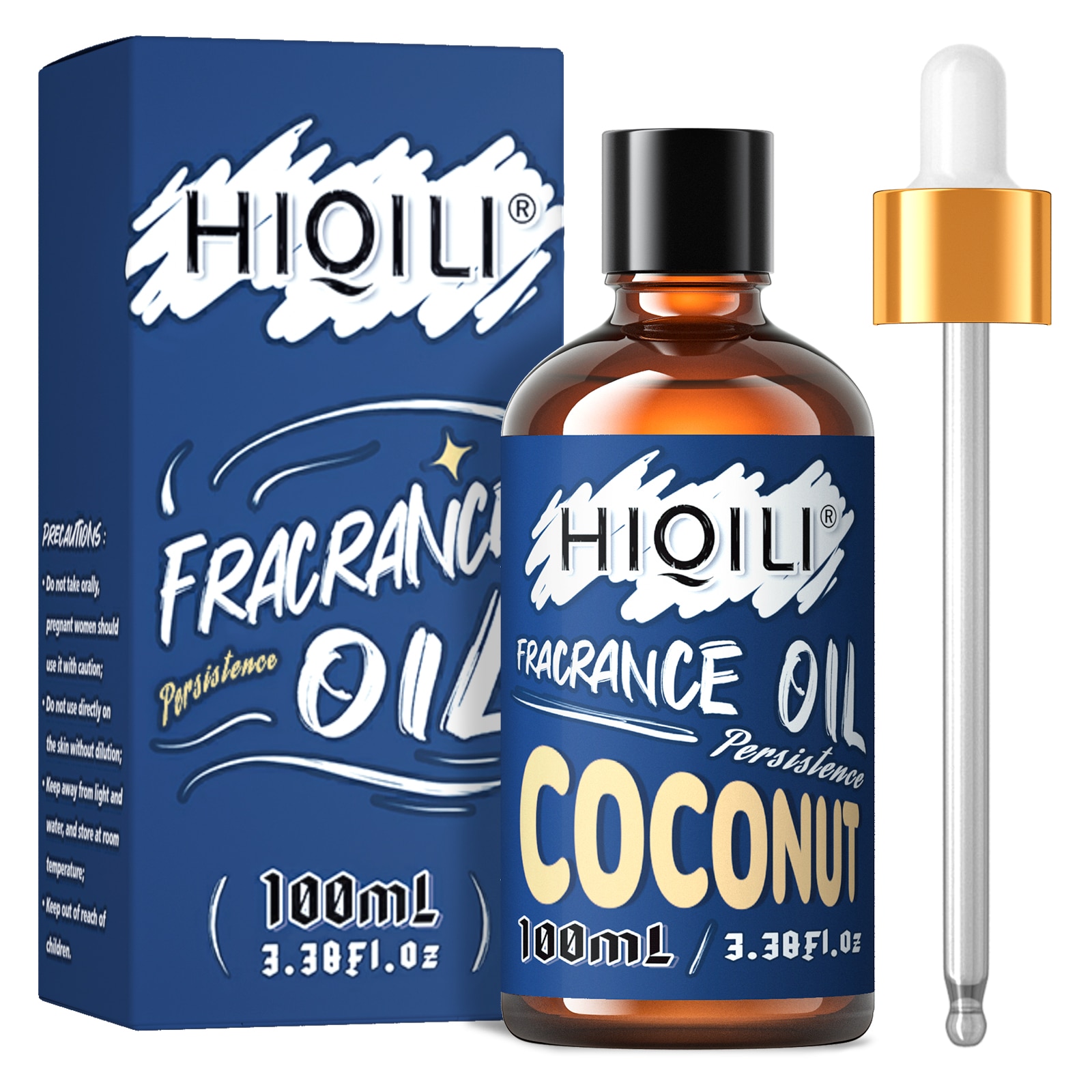 Coconut Fragrance Oils, HIQILI 100ML 100% Pure Perfume Oil for Aromatherapy, Car Diffusion,Aroma Humidifier, Candle Making, DIY