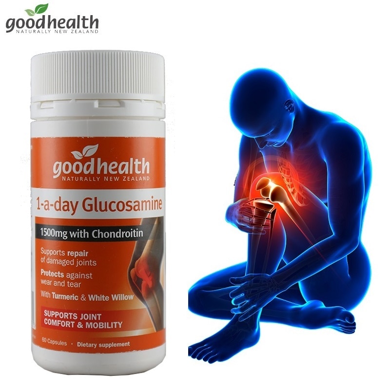 Добро здраве Глюкозамин Куркума Хондроитин Капсули за мобилност на ставите Омекотяване Смазване Възстановяване на хрущяли Мускулен комфорт