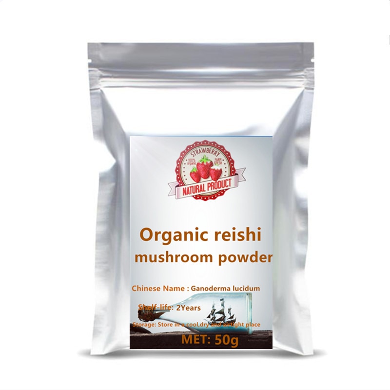 Bon extrait en poudre de champignon Reishi sauvage Ganoderma lucidum polysaccharide 50% crème pour la peau Ling Zhi