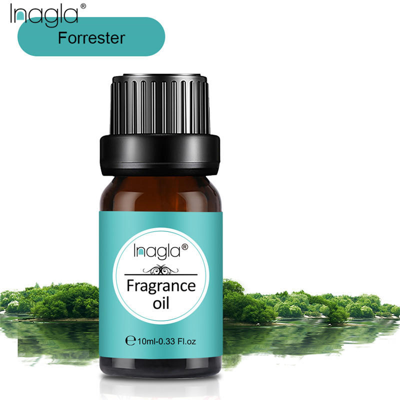 Inagla Forrester Fragrance Essential Oils 10ml Pure Plant Fruit Oil For Aromatic Aromatherapy Diffusers Jasmine Peppermint Oil