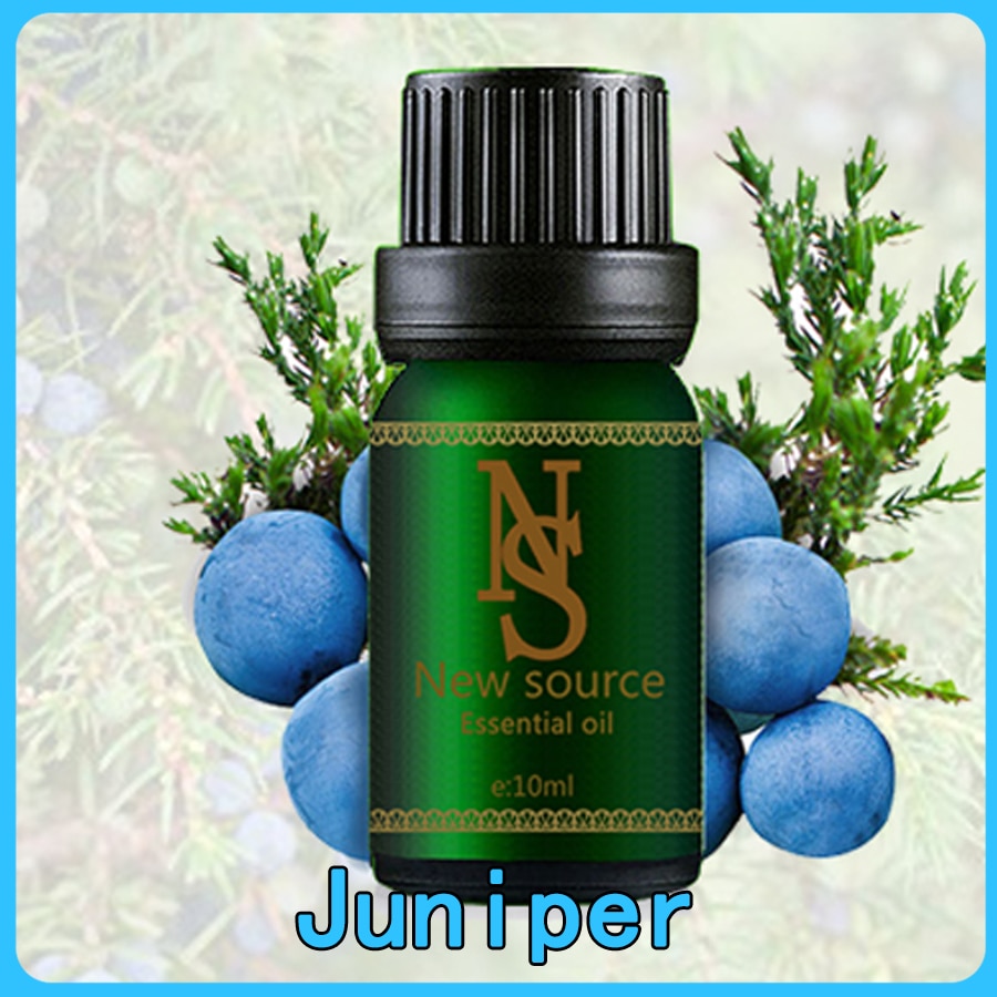 Enbär eterisk olja 10ml ren eteriska oljor för aromaterapi Humidifier Fragrance Relieve Stress Uppfriskande Massage