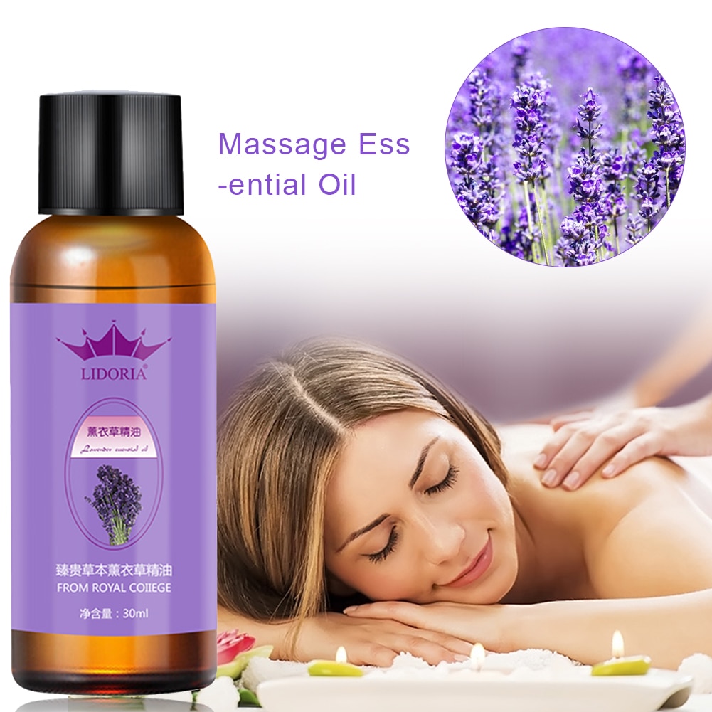 Lavendel ätherisches Öl 30ml Pflanze ätherisches Öl Ingweröl Körpermassage Thermal Body Oil für Scrape Therapie SPA Relieve Stress