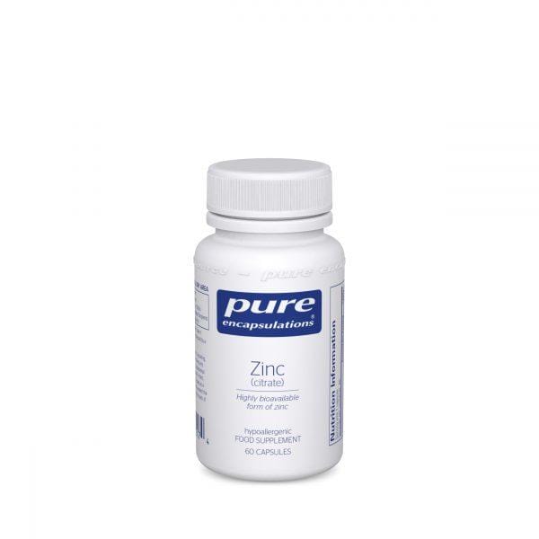 Pure Encapsulations Zinc (Citrate) 30mg, 60 Capsules