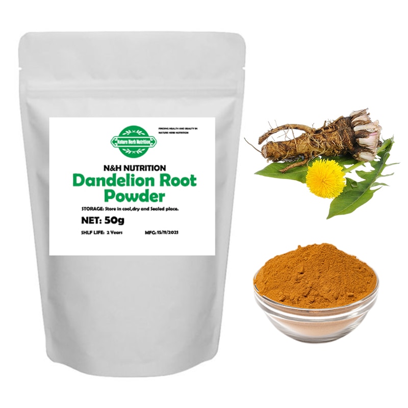 Pure Nature Organic Dandelion Root Powder Anti-Aging Clear Acne Prevent UVB Hair Care DIY Skin Care Raw Material