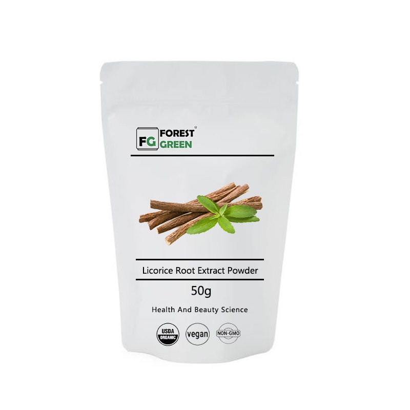 Pure Nature Organic Licorice Root Extract Powder Fruiterco Glycyrrhiza Glabra Root Whitening Anti-aging Skin Care Raw Material