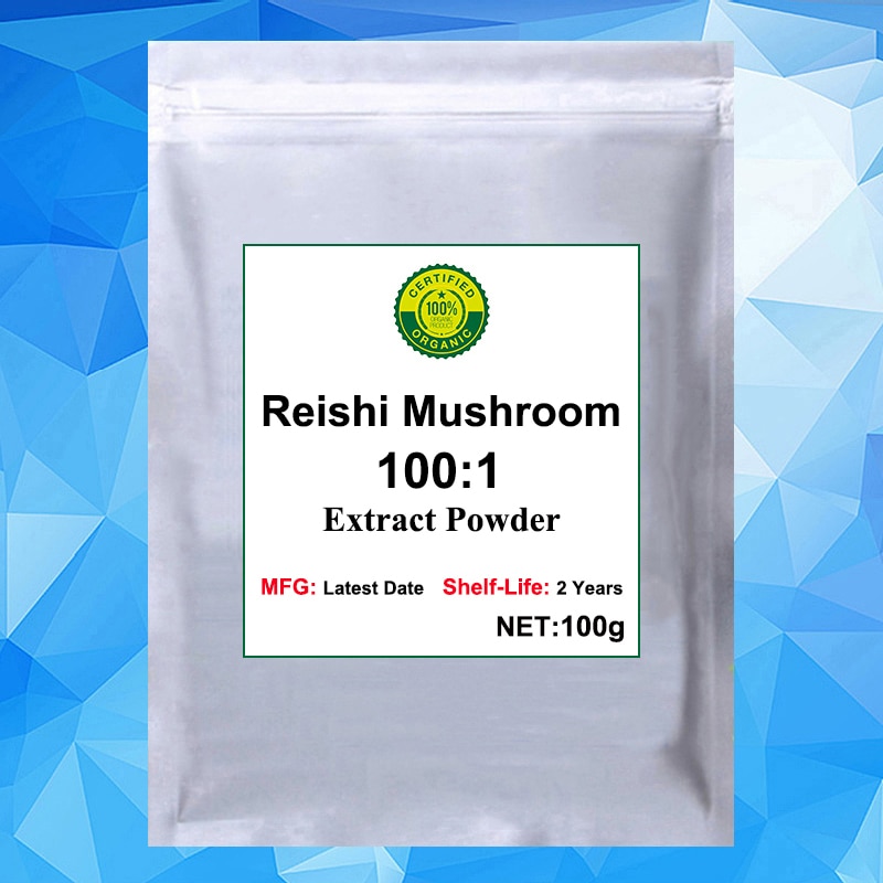 Reishi Mushroom100:1Extraktpulver, Ganoderma Lucidum Extract, glossy Ganoderma Extract, Lingzhi Spore Powder, Reishi Spore Powder