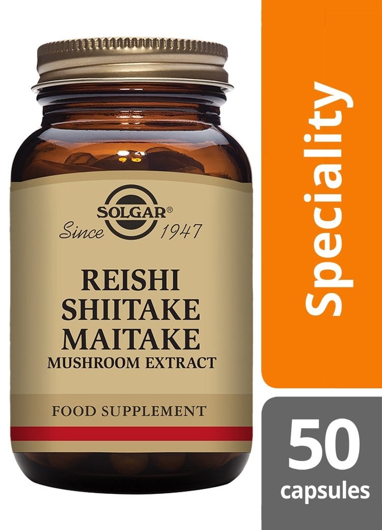 Solgar Reishi Shiitake Maitake, 50 V-capsules