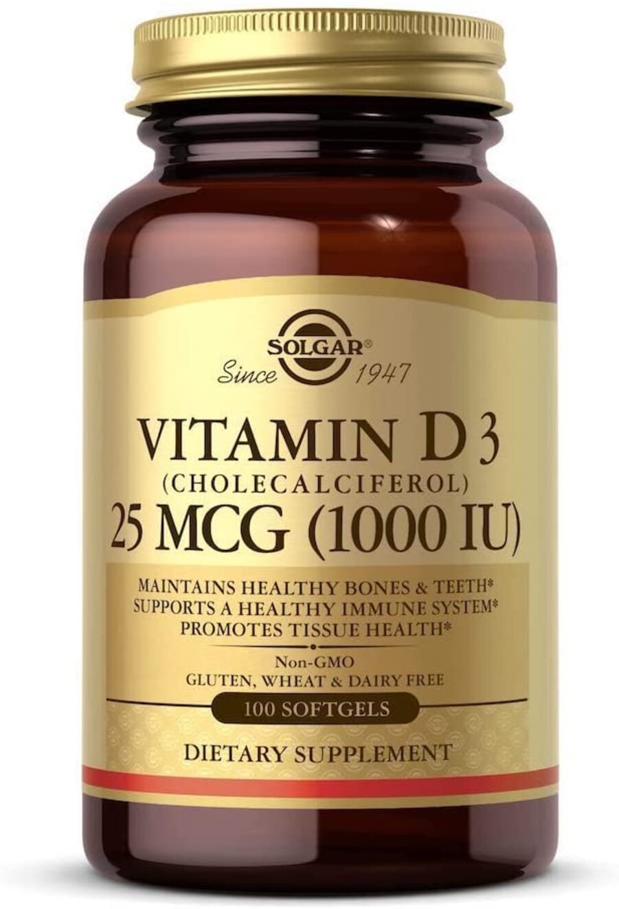 Solgar Vitamine D3 1000 IU 1 paquet