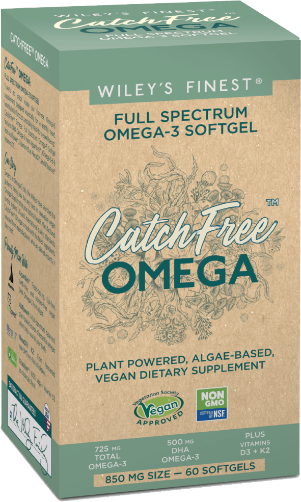 Wileys Finest Catch Free Omega- Vollspektrurm Omega-3, 60 Soft Gels