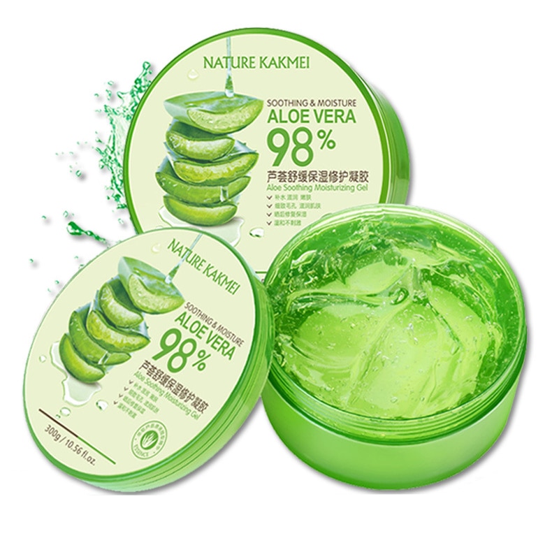 300g 98% Aloe Soothing Face/Hand/Body Gel Aloe Vera Gel Skin Care Remove Acne Moisturizing Day Cream After Sun Lotions Aloe Gel