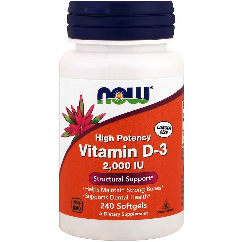 Envío gratuito Vitamina D3 2000 IU 240 cápsulas