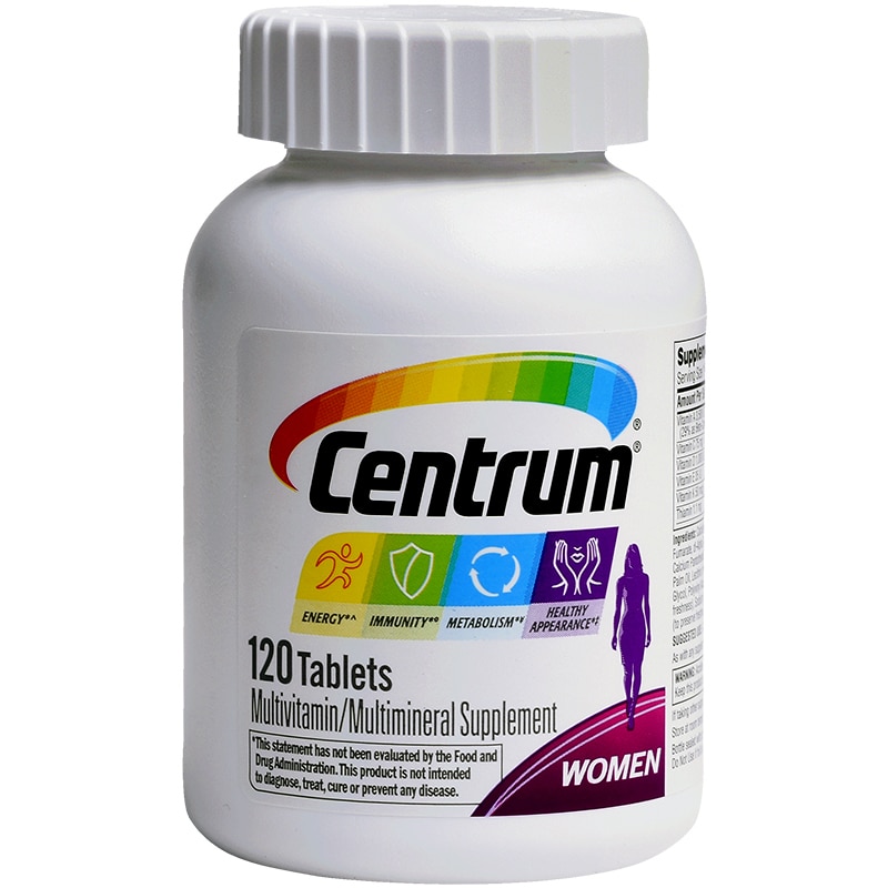 USA Importerad Centrum Women's Multivitamin 120 kapslar Women's Vitaminer och mineraler b1/b2